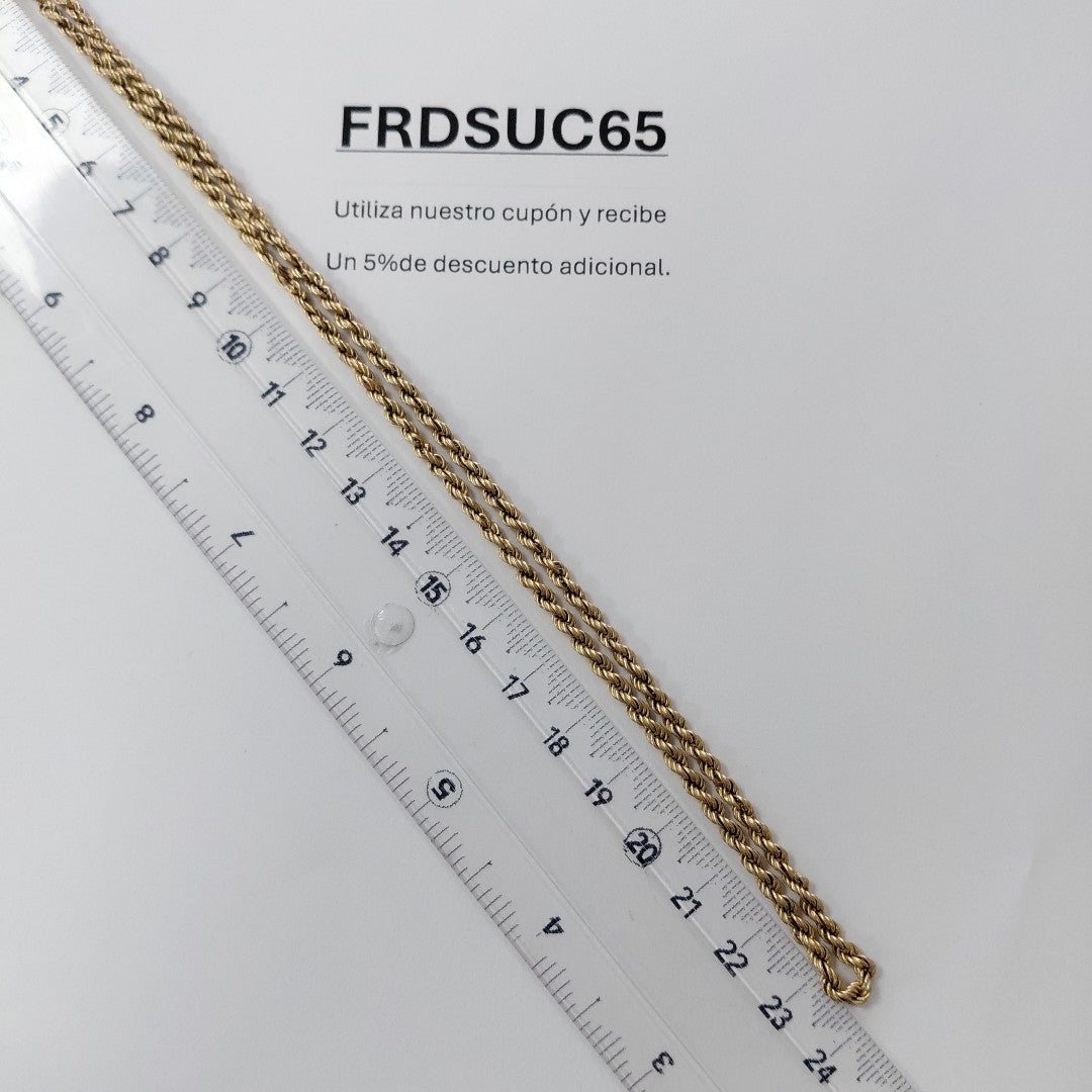 CADENA ORO 10 K 6,50 GRMS (SEMINUEVO)