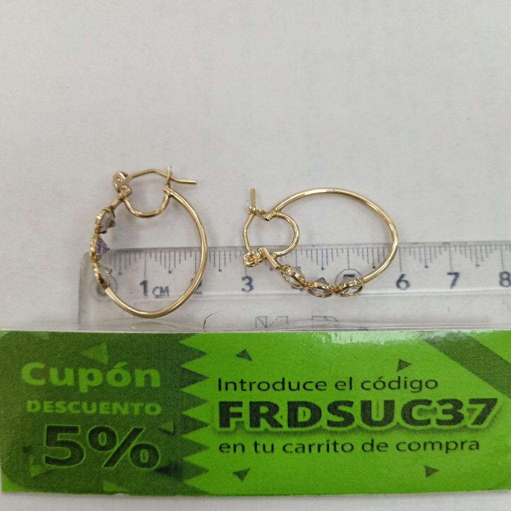 ARRACADAS PAR ORO 10 K 3.6 GRMS (SEMINUEVO)