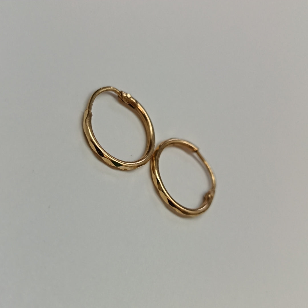 ARRACADAS PAR ORO 14 K 0.8 GRMS (SEMINUEVO)