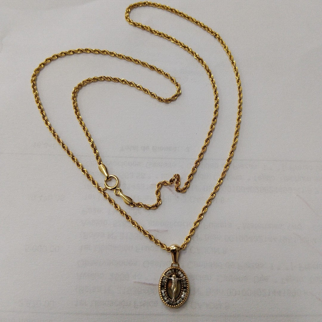 CADENA, DIJE ORO 14 K 1.9 GRMS (SEMINUEVO)