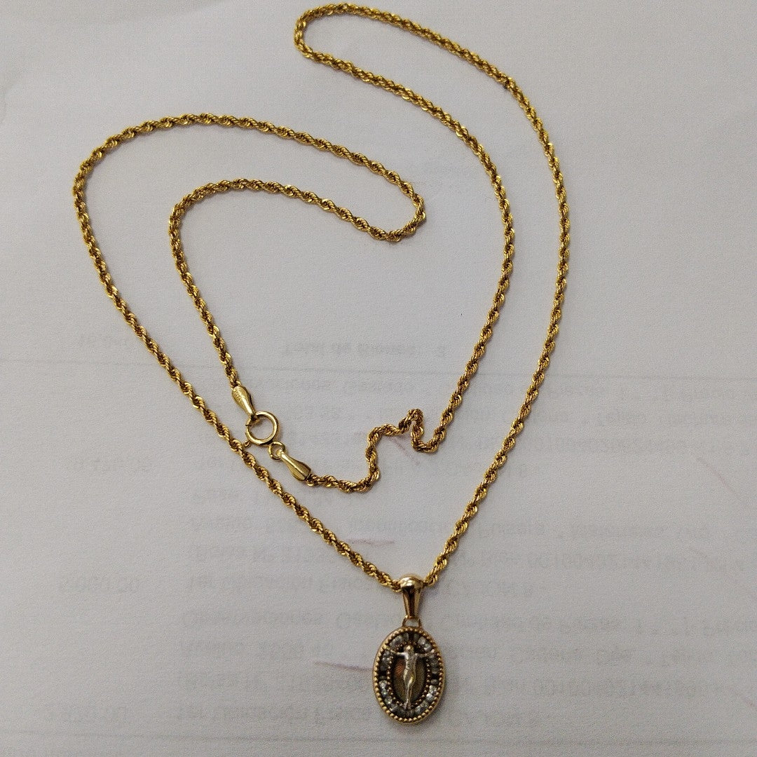 CADENA, DIJE ORO 14 K 1.9 GRMS (SEMINUEVO)
