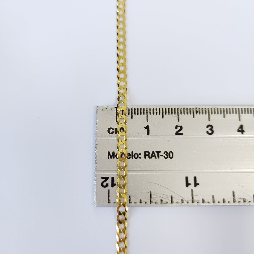 PULSERAS DAMA BARBADA AMARILLA ORO 14K 2.4 (NUEVO)