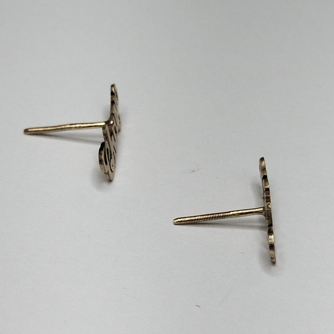 BROQUELES PAR ORO 14 K 0,80 GRMS (SEMINUEVO)