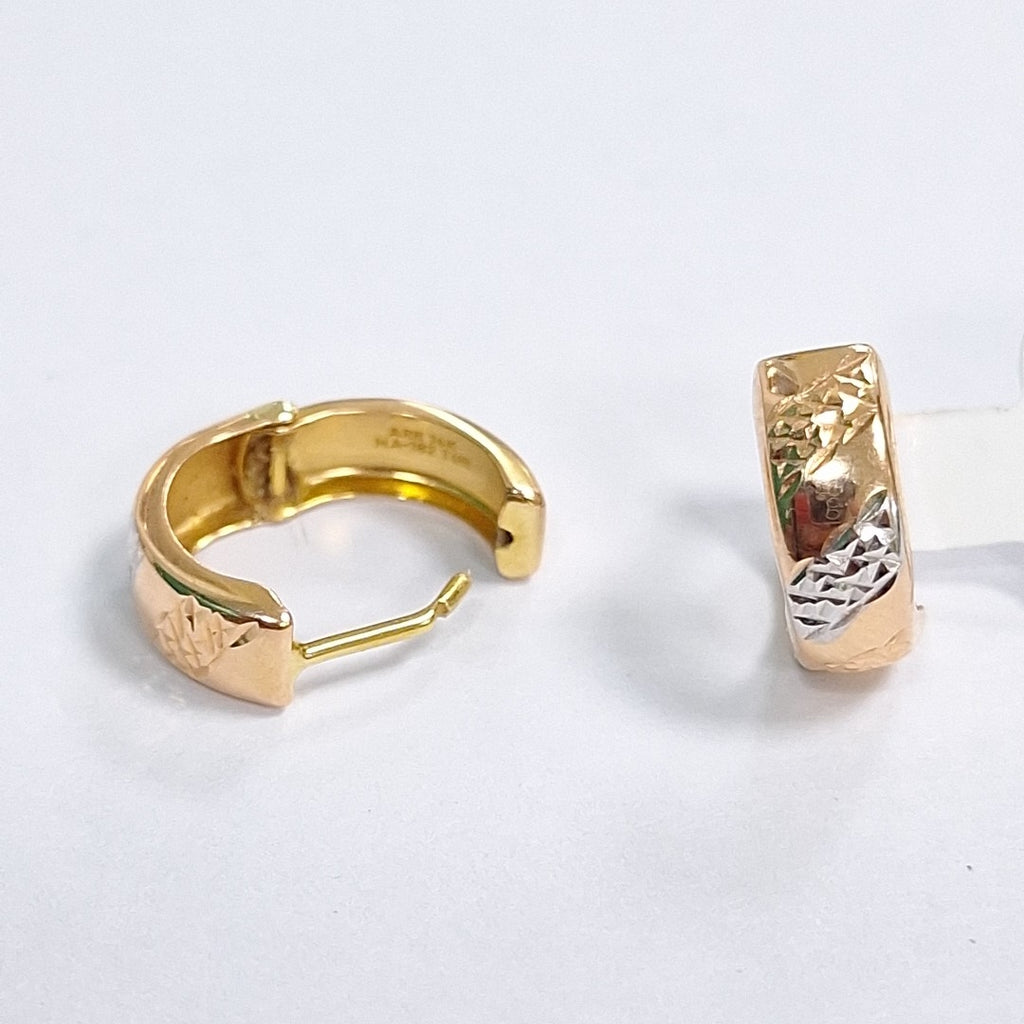 ARRACADAS PAR ORO 14 K 1.2 GRMS (SEMINUEVO)