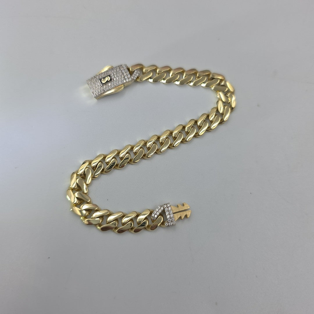 PULSERA MONACO ORO 10K 9.3 (NUEVO)