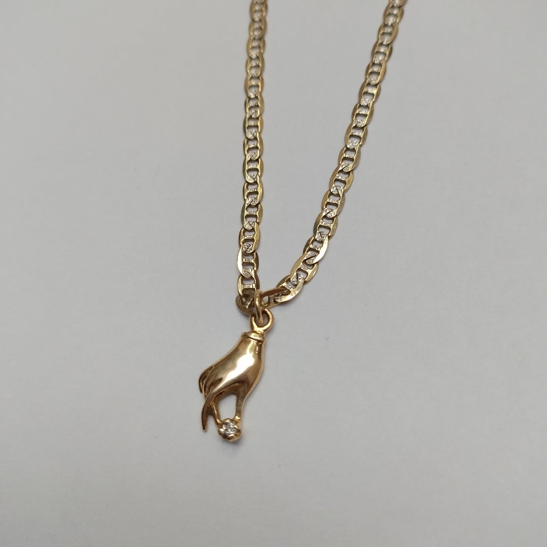 CADENA, DIJE ORO 10 K 7.5 GRMS (SEMINUEVO)