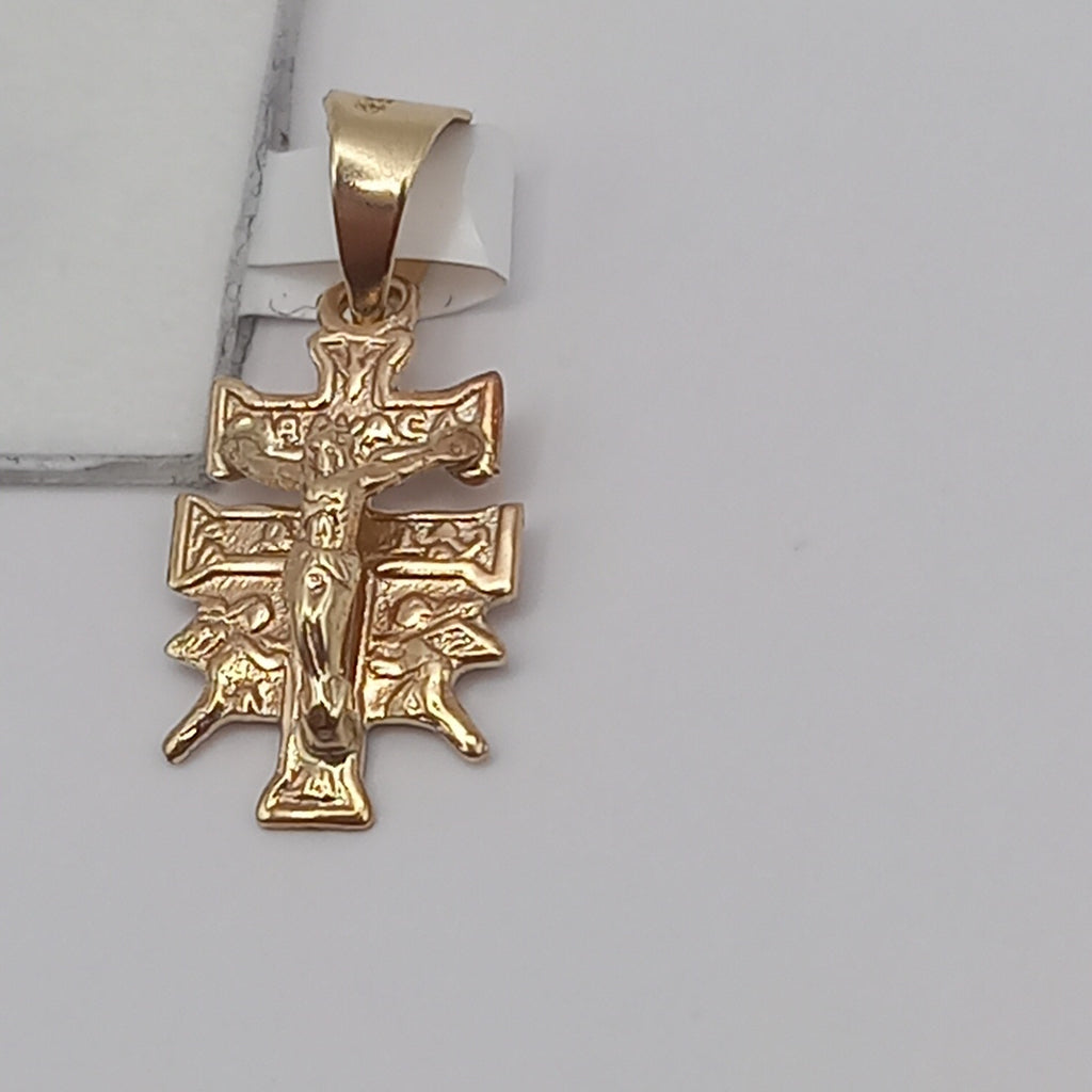 CRUZ DE CARAVACA, DIJE ORO 10 K 0.7 GRMS (SEMINUEVO)