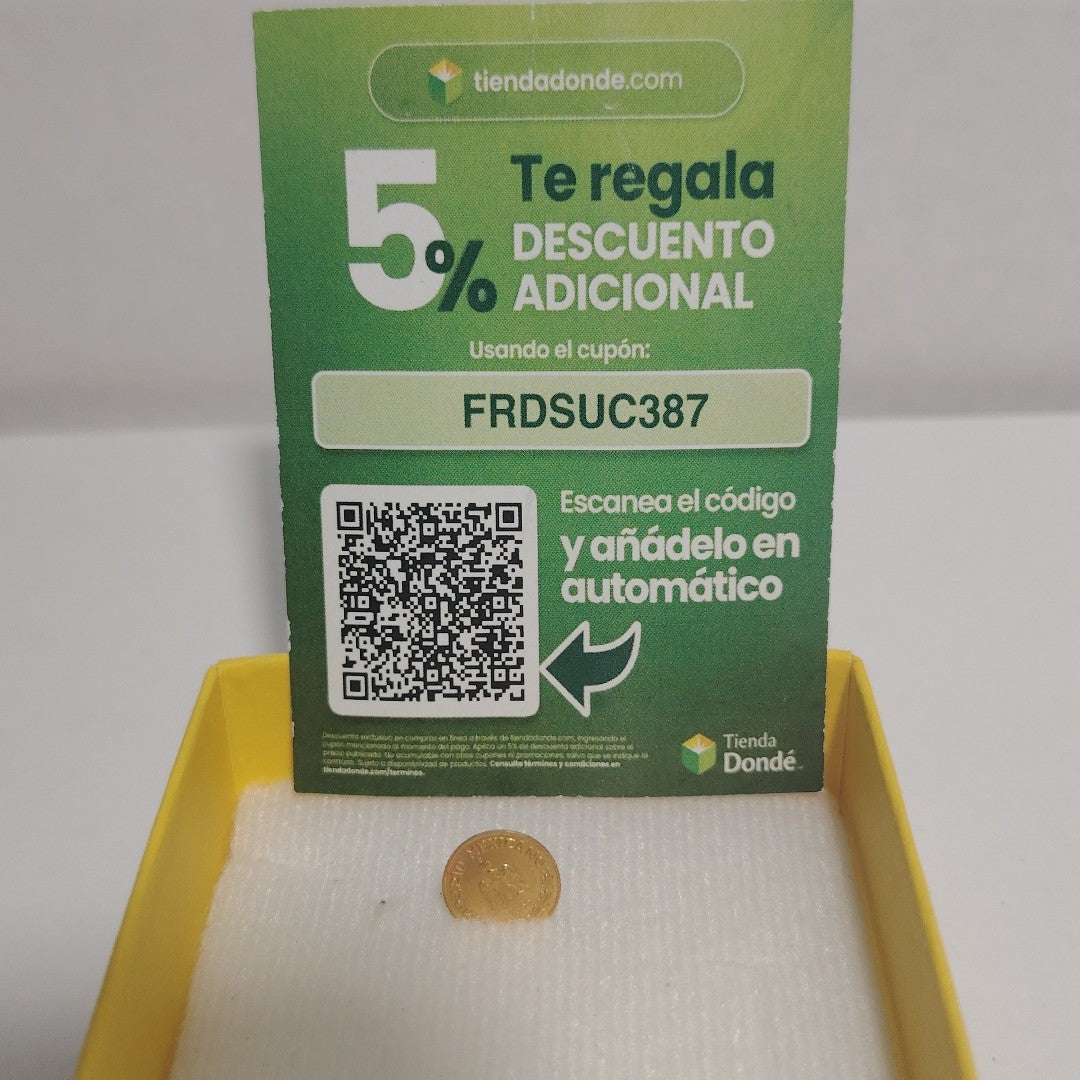 MEDALLA PERSONAL ORO 21 K 0,40 GRMS (SEMINUEVO)