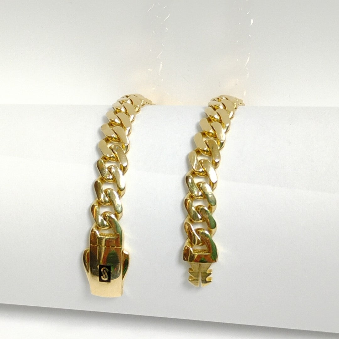 PULSERA MONACO ORO 14K 9.5 (NUEVO)