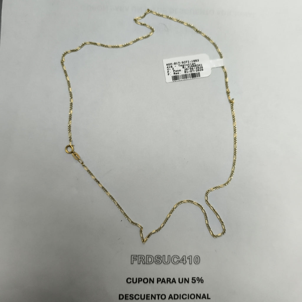 CADENA ORO 14 K 2.5 GRMS (SEMINUEVO)