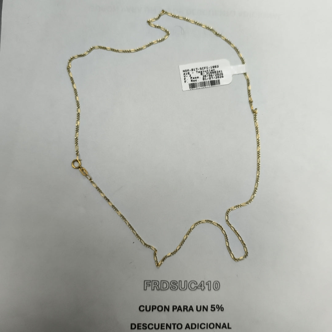 CADENA ORO 14 K 2.5 GRMS (SEMINUEVO)