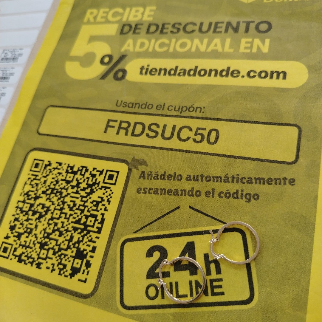 ARETES TEJIDO ARRACADAS TIPO GRECAS 14K 2.2 GR (NUEVO)