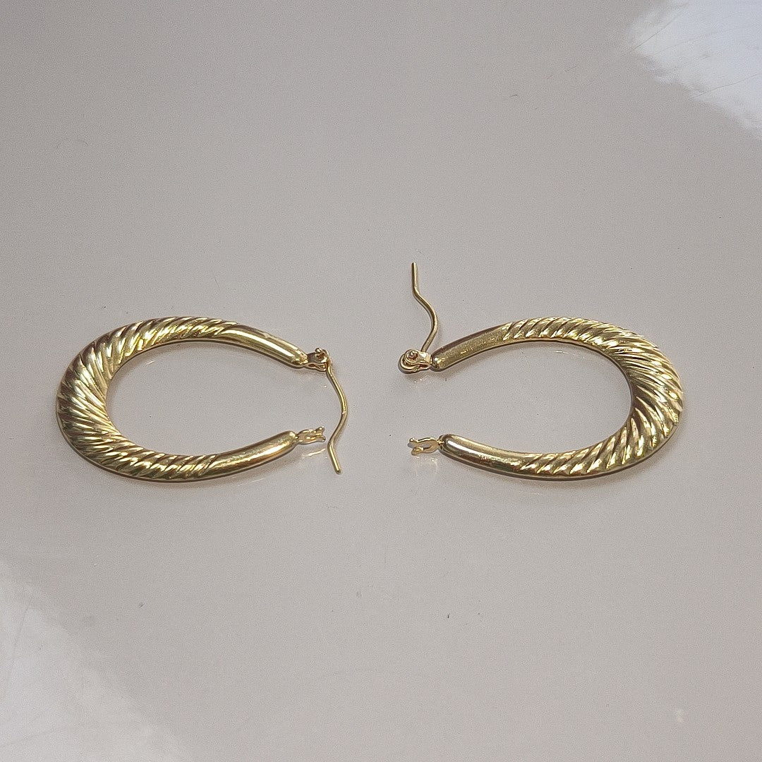 ARRACADAS PAR ORO 14 K 2,10 GRMS (SEMINUEVO)