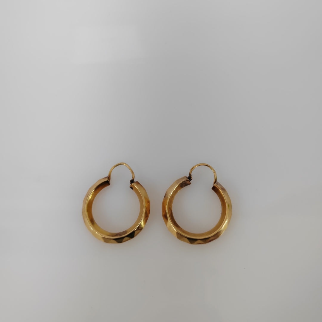 ARRACADAS PAR ORO 18 K 4.9 GRMS (SEMINUEVO)