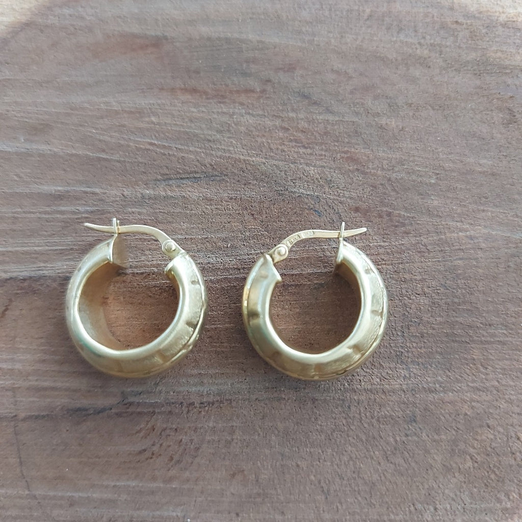 ARRACADAS PAR ORO 14 K 2.9 GRMS (SEMINUEVO)