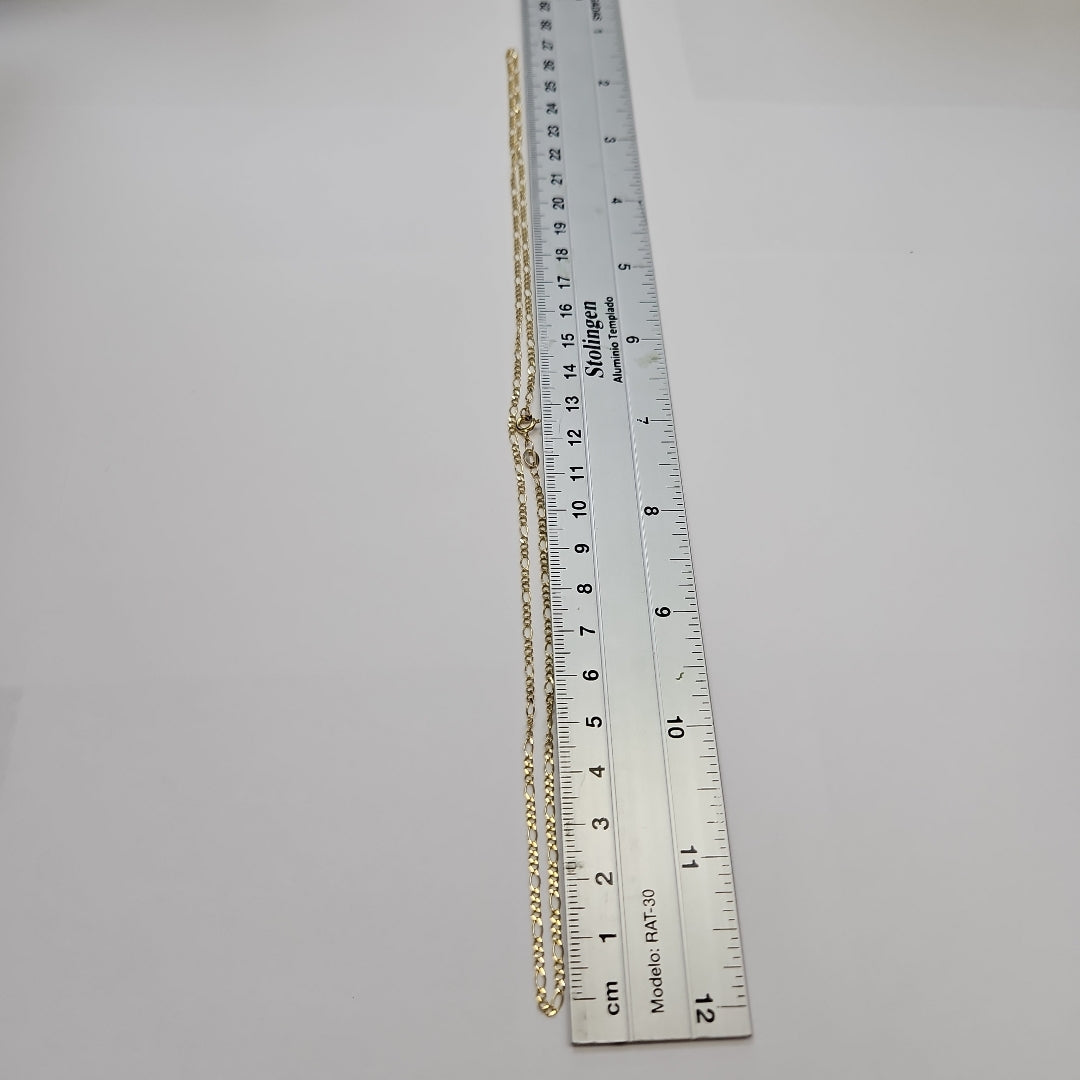 CADENA TEJIDO 3X1 14K 55 CM 2.4 GR (NUEVO)