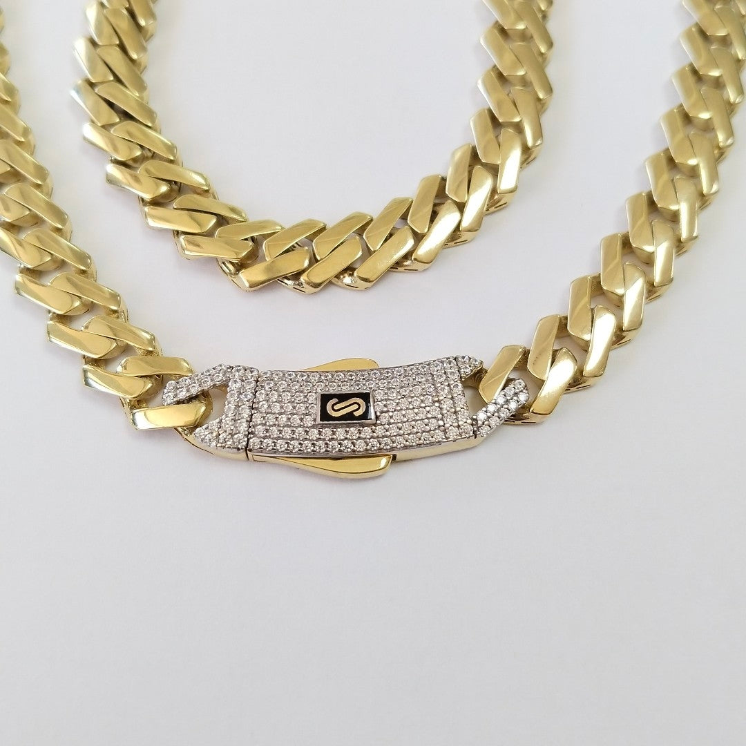 CADENA MONACO ORO 10K 24.5 (NUEVO)