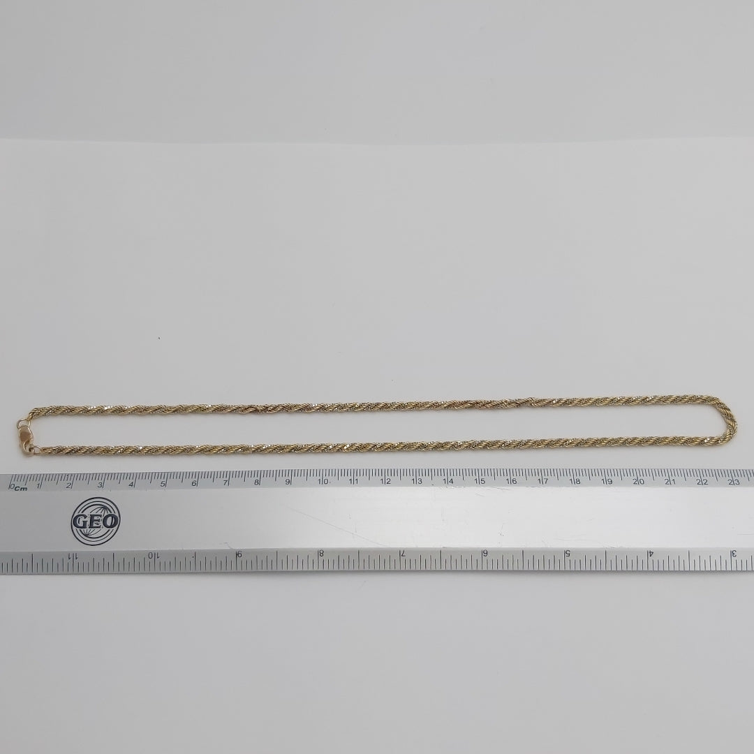 CADENA ORO COMBINADO 14 K 10,50 GRMS (SEMINUEVO)