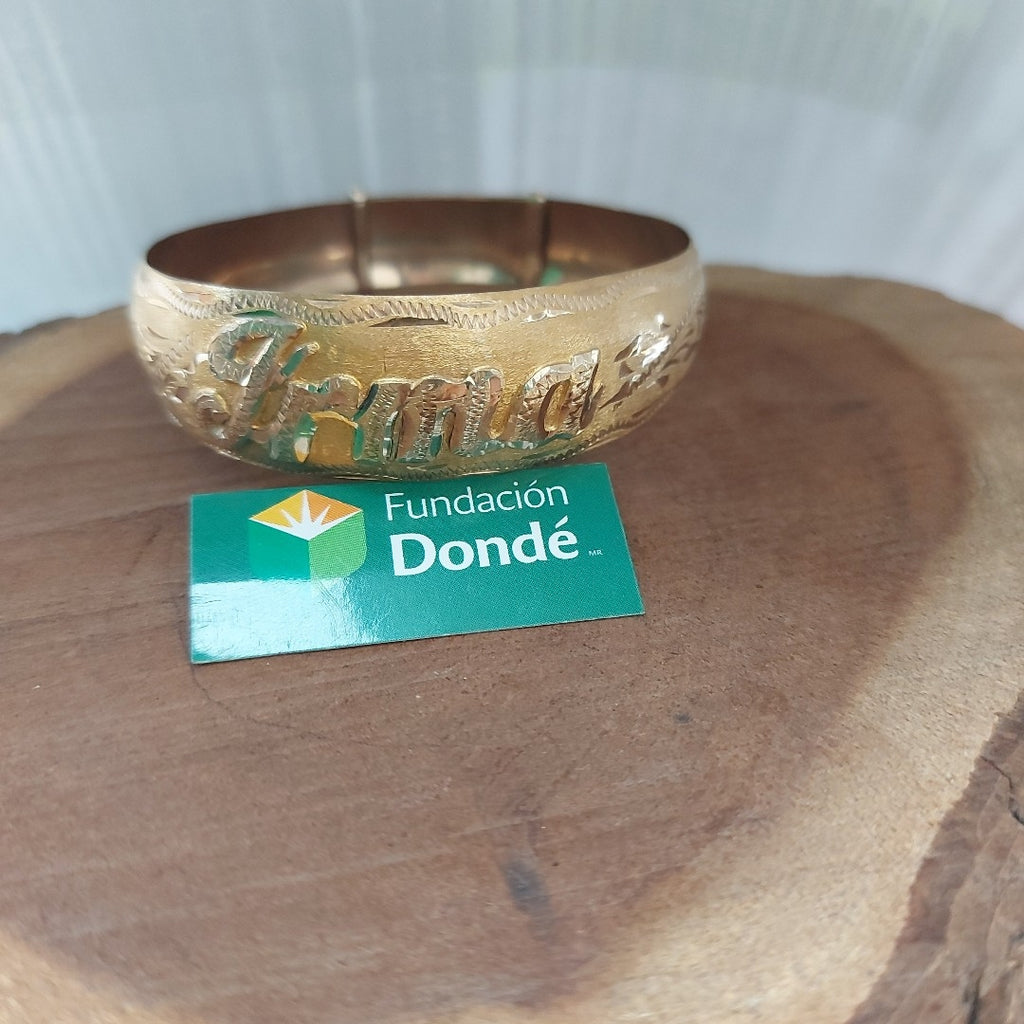 PULSERA RIGIDA ORO 10 K 14,70 GRMS (SEMINUEVO)