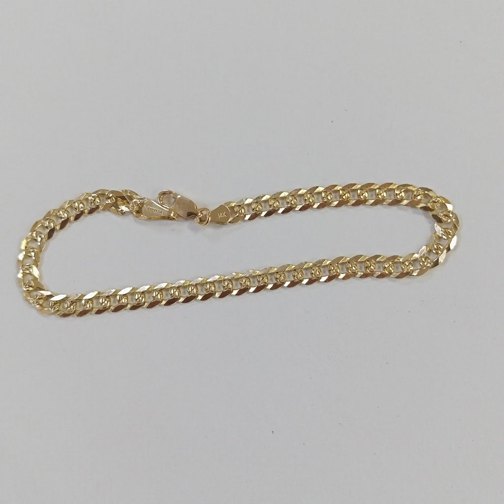 PULSERA BARBADA 14K 21 CM 7.6 GR (NUEVO)