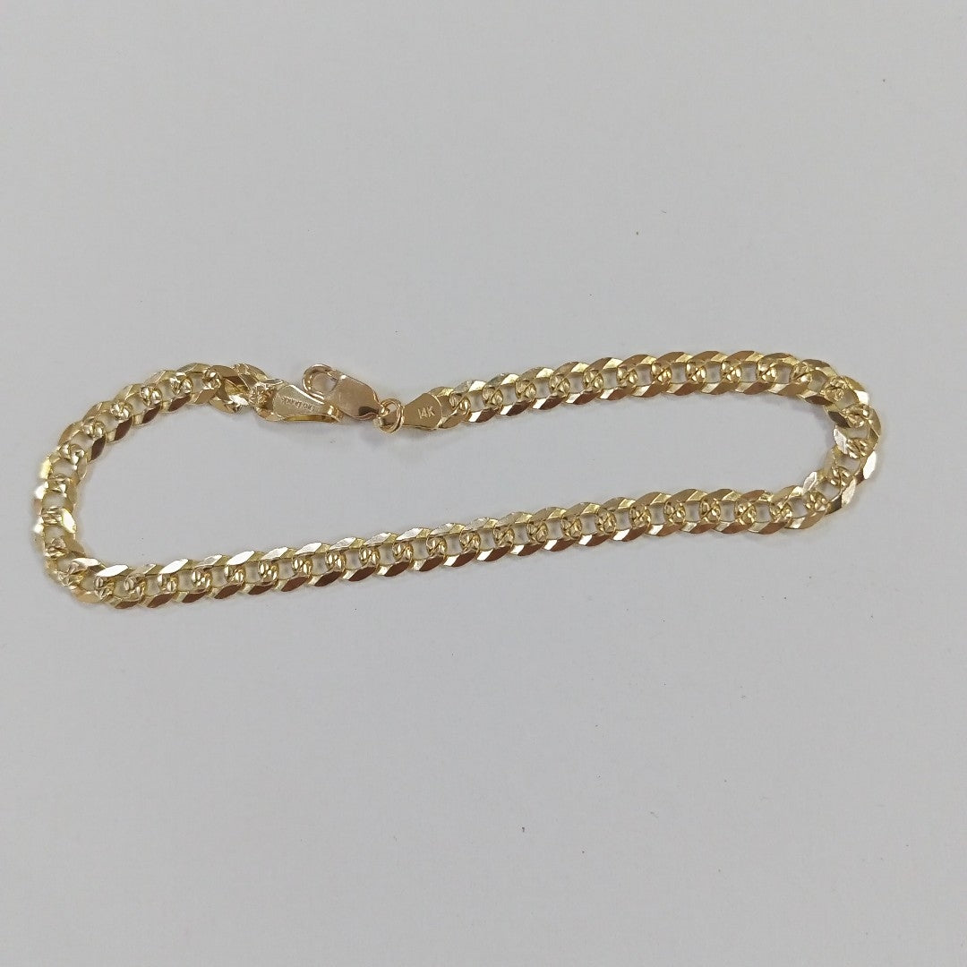 PULSERA BARBADA 14K 21 CM 7.6 GR (NUEVO)