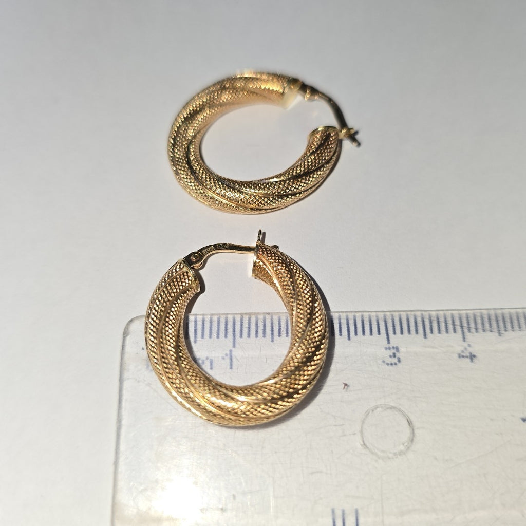 ARRACADAS PAR ORO 14 K 2,60 GRMS (SEMINUEVO)