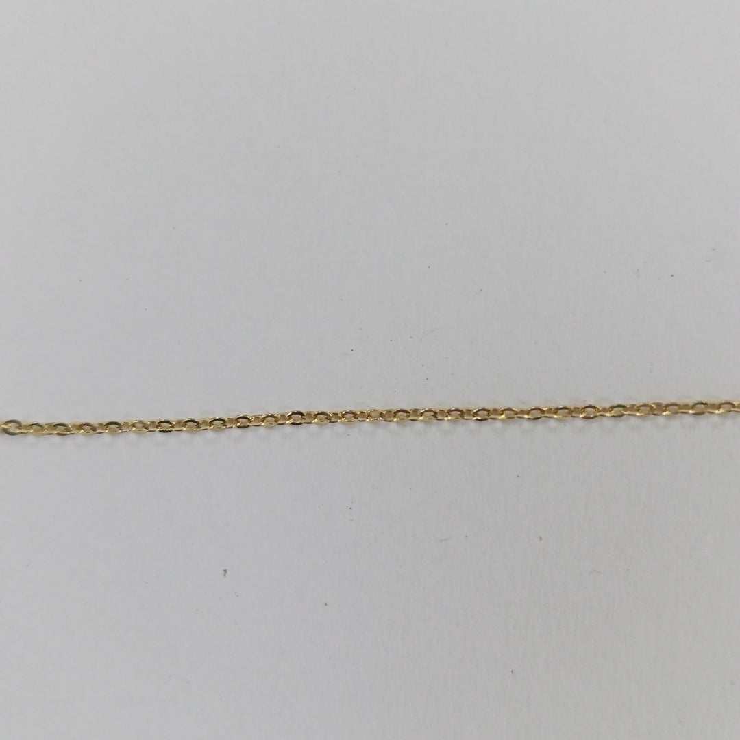 CADENA TEJIDO GARGANTILLA CON DIJE MARIPOSAS CIRCONIAS Y PIEDRAS DE COLOR 14K 45 CM 2 GR (NUEVO)