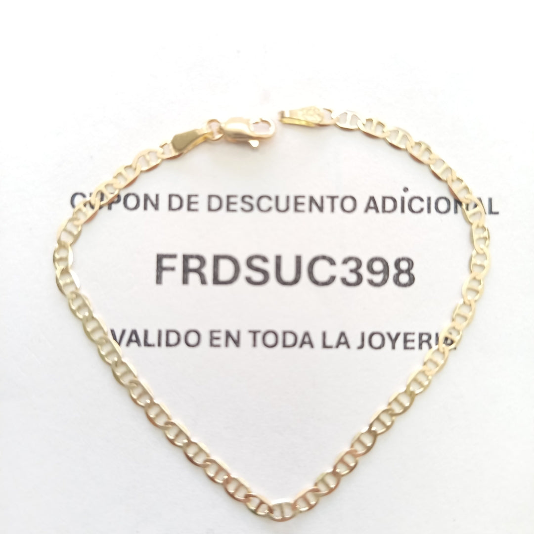PULSERA GUCHI 14K 18 CM 2 GR (NUEVO)