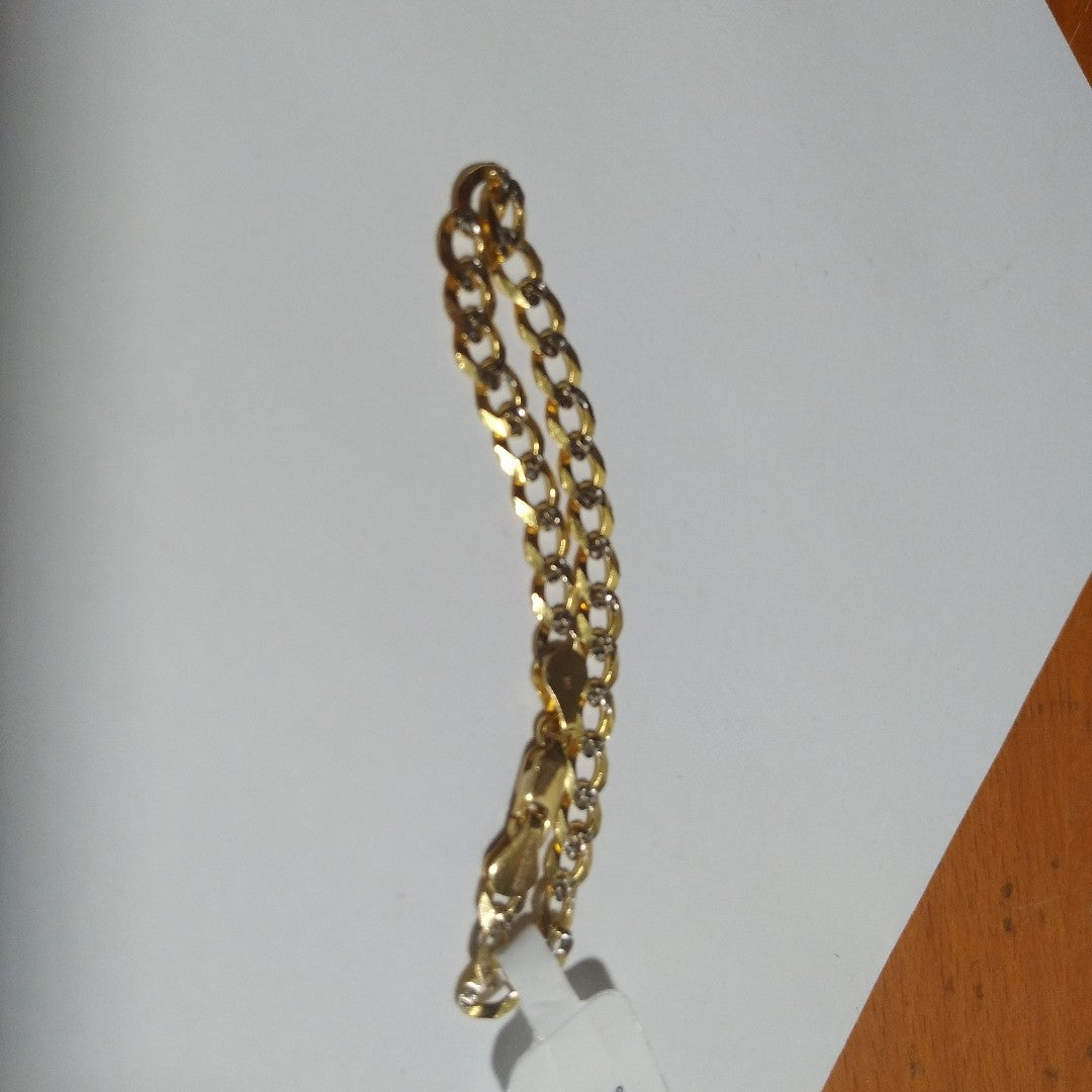 PULSERA BARBADA 14K 21 CM 5.6 GR (NUEVO)
