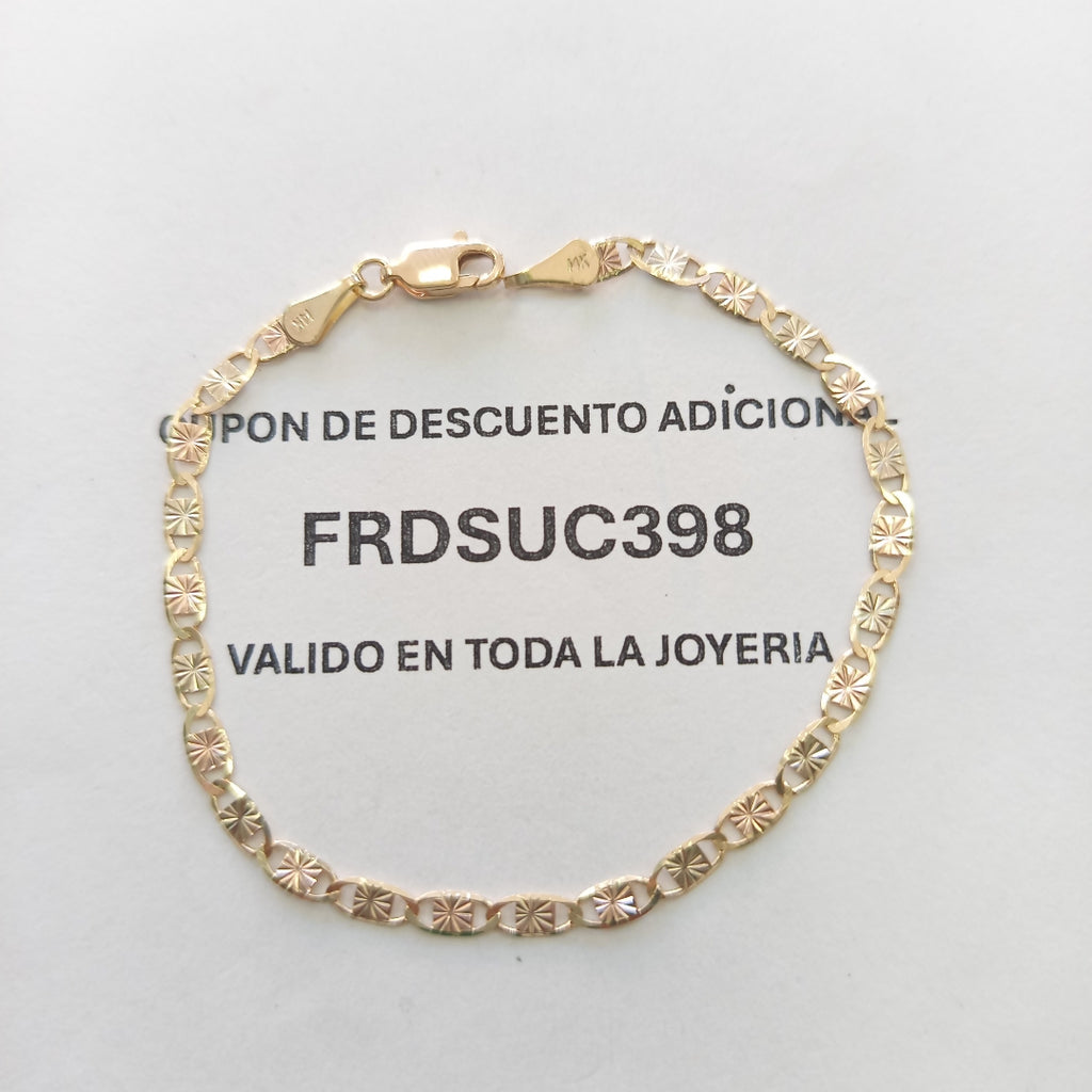 PULSERA GUCHI 14K 18 CM 2.9 GR (NUEVO)