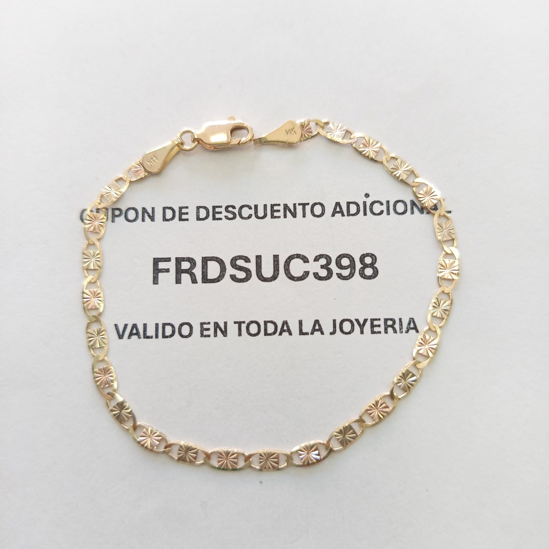 PULSERA GUCHI 14K 18 CM 2.9 GR (NUEVO)