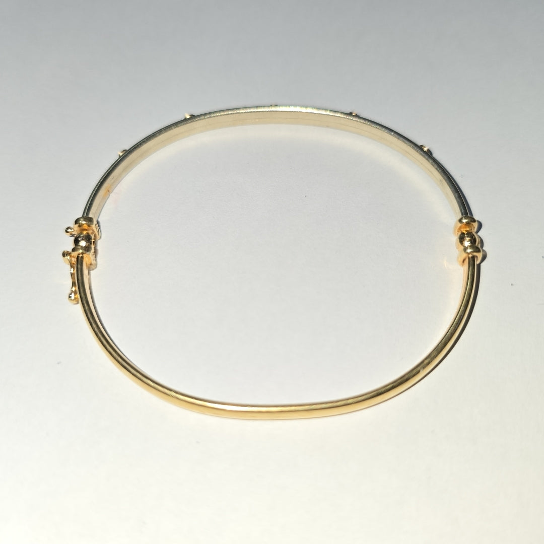 PULSERA RIGIDA ORO 14 K 6 GRMS (SEMINUEVO)