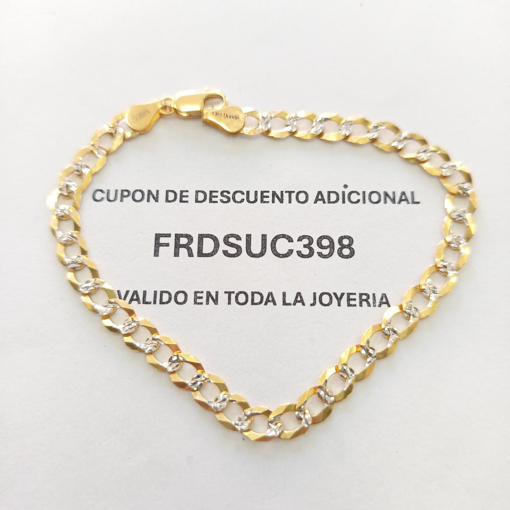 PULSERA BARBADA 14K 21 CM 6.3 GR (NUEVO)