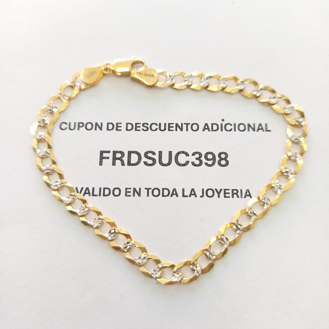 PULSERA BARBADA 14K 21 CM 6.3 GR (NUEVO)