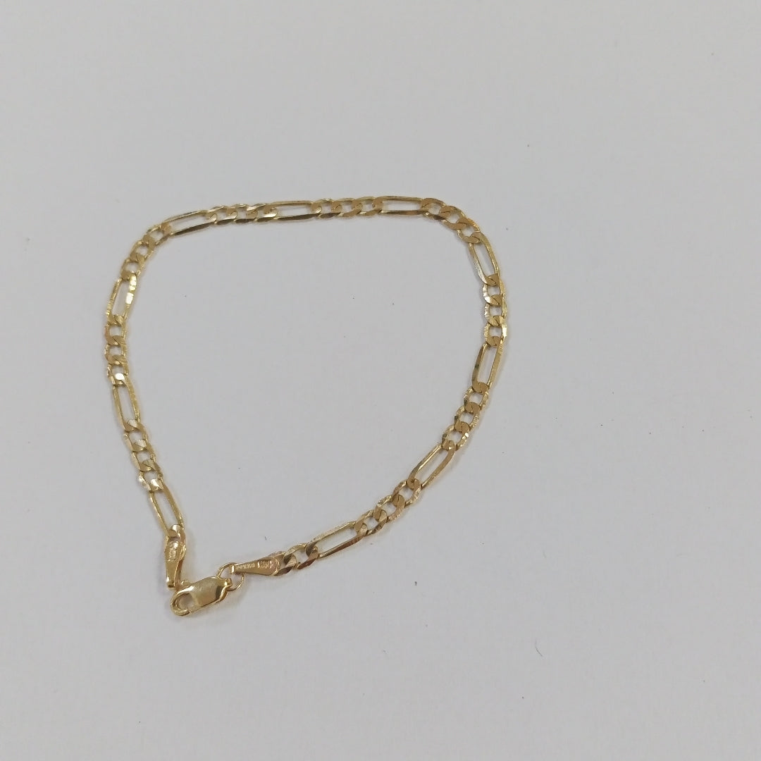 PULSERA TEJIDO 3X1 14K 18 CM 2.6 GR (NUEVO)