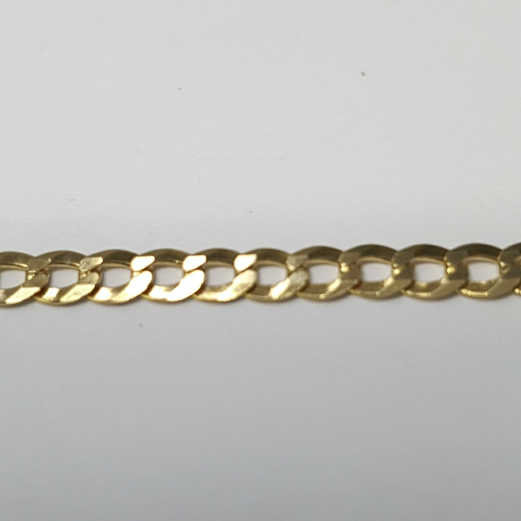 PULSERAS CABALLERO BARBADA AMARILLA ORO 14K 2.9 (NUEVO)