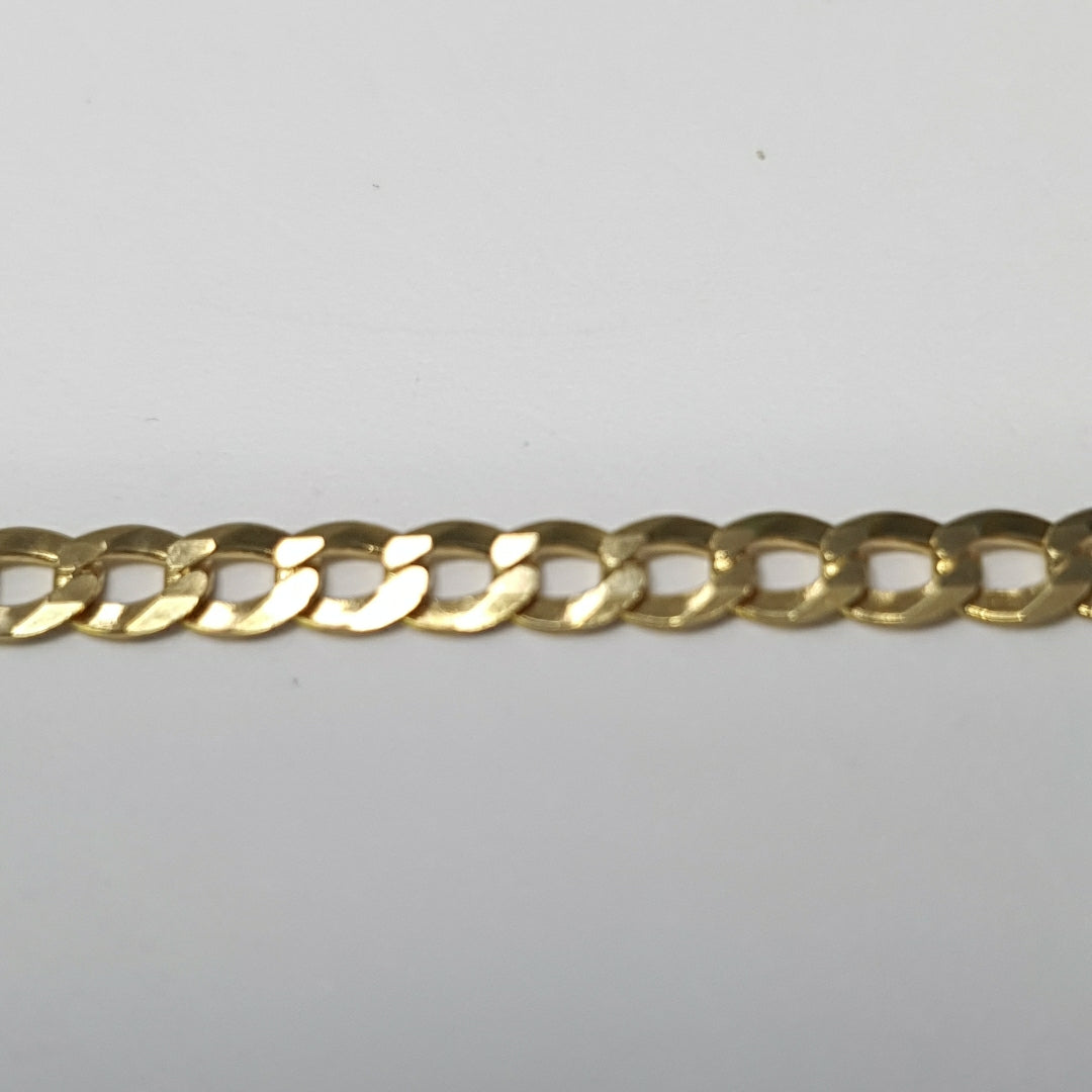 PULSERAS CABALLERO BARBADA AMARILLA ORO 14K 2.9 (NUEVO)