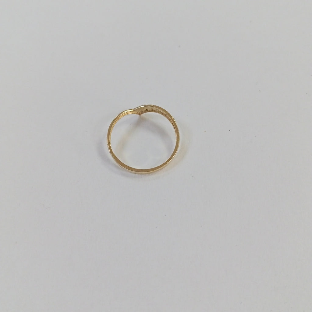 ANILLOS CON CIRCONIAS 14K TALLA 7 1 GR (NUEVO)
