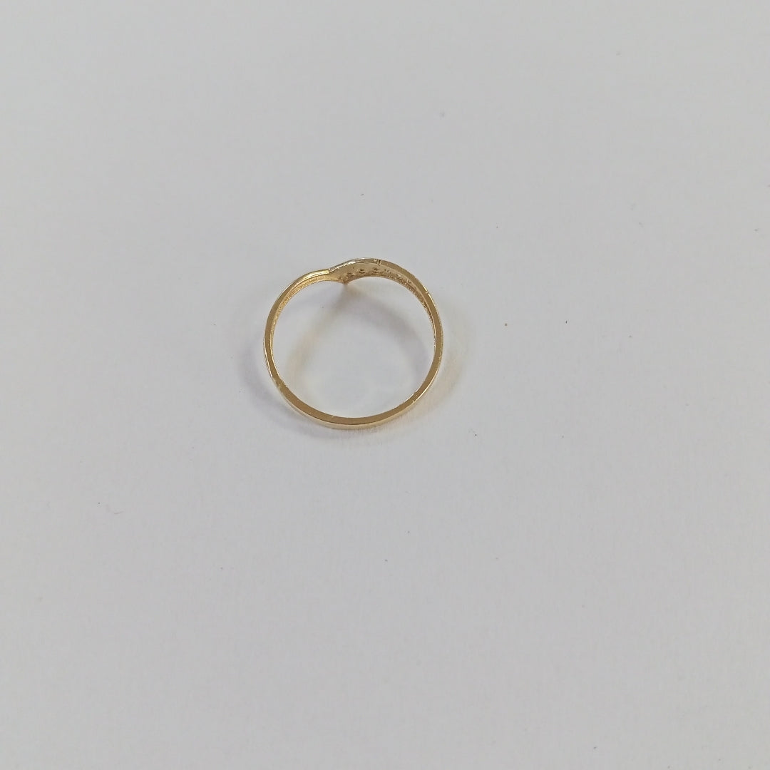 ANILLOS CON CIRCONIAS 14K TALLA 7 1 GR (NUEVO)