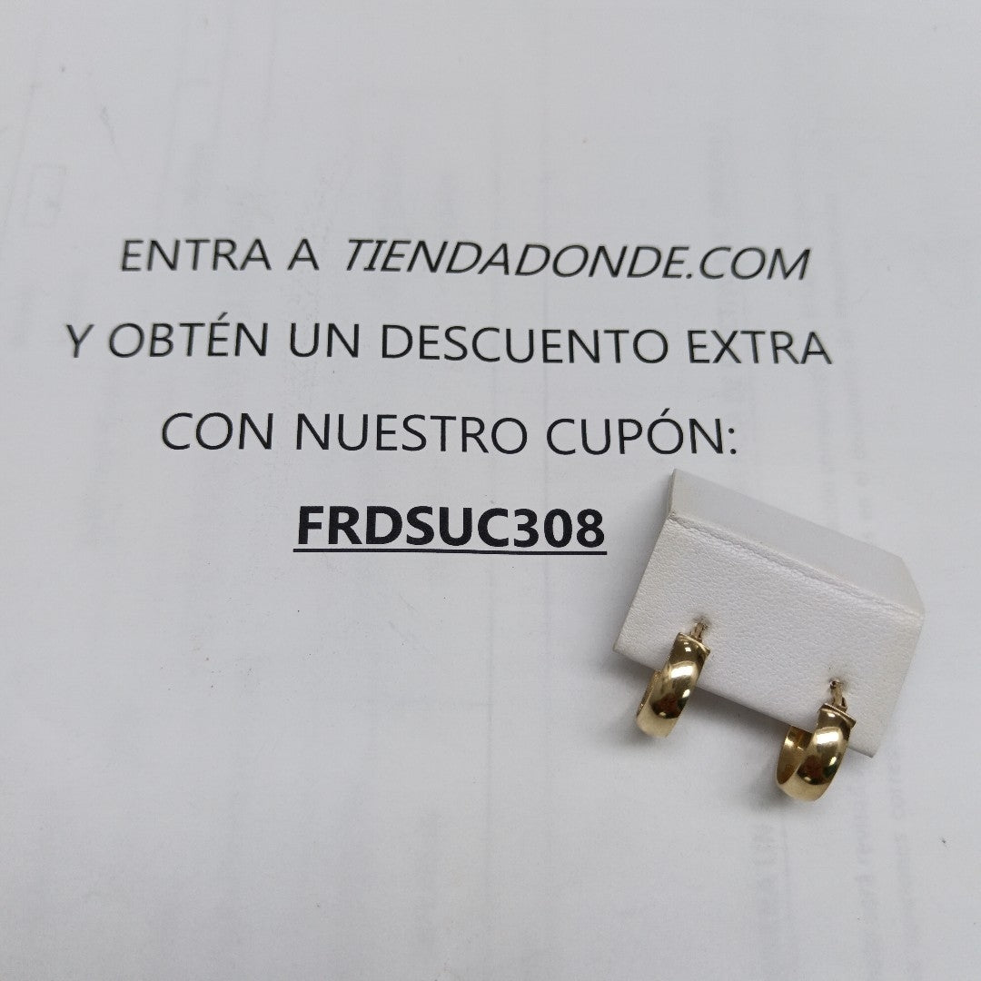 ARRACADAS PAR ORO 14 K 1,10 GRMS (SEMINUEVO)