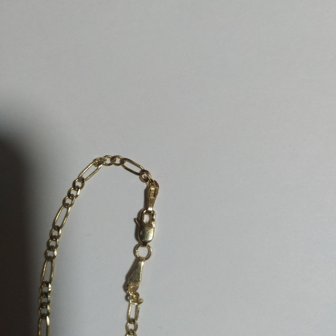 PULSERA TEJIDO 3X1 14K 18 CM 1.9 GR (NUEVO)