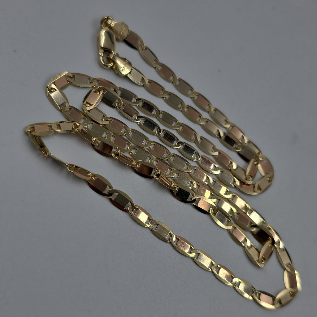 CADENAS VALENTINA/ESPEJO ORO 14K 9.9 (NUEVO)