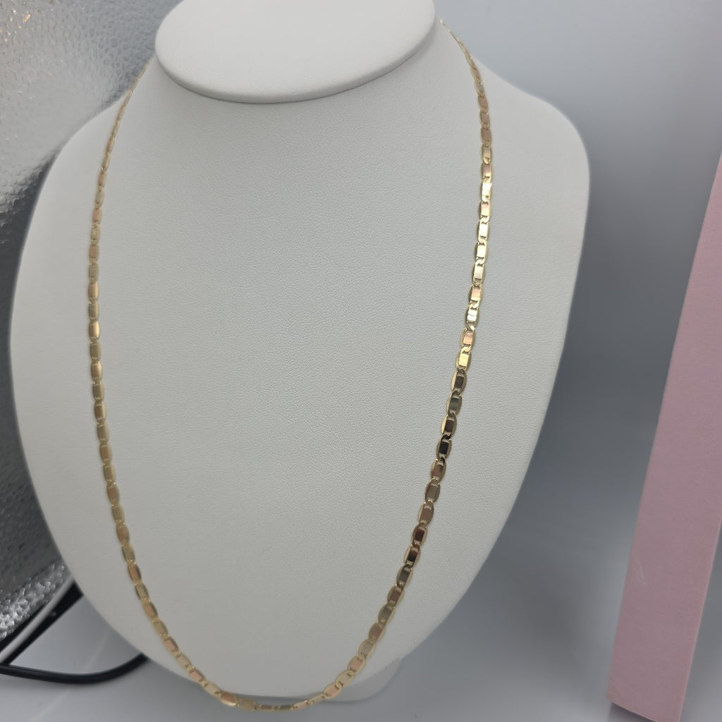 CADENAS VALENTINA/ESPEJO ORO 14K 10.9 (NUEVO)