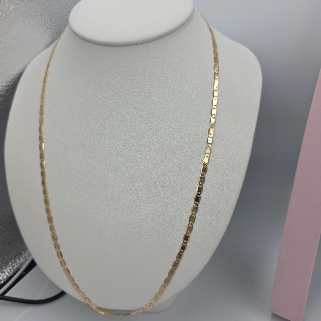 CADENAS VALENTINA/ESPEJO ORO 14K 10.9 (NUEVO)