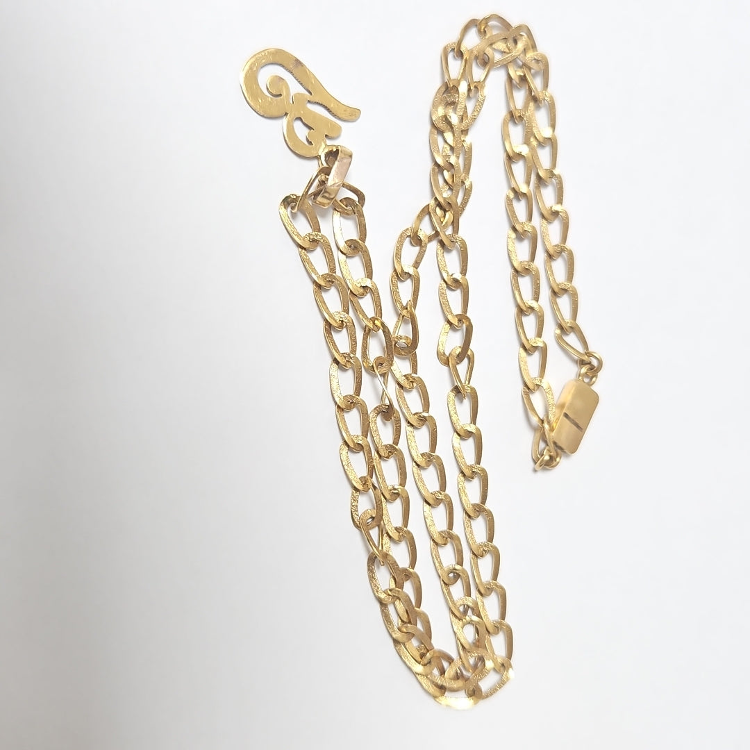 CADENA, DIJE ORO 10 K 9.9 GRMS (SEMINUEVO)