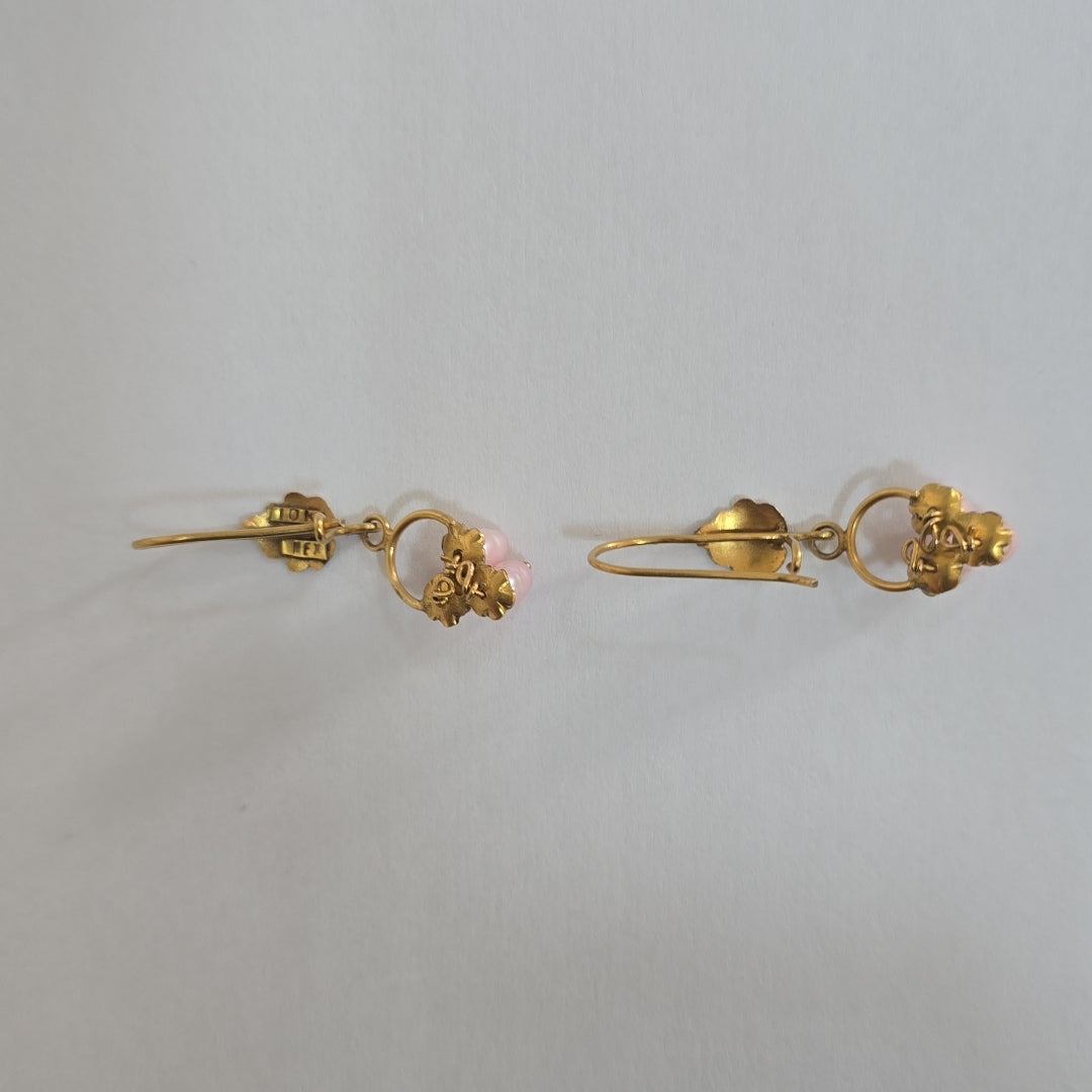 ARETES PAR ORO 8 K 3.2 GRMS (SEMINUEVO)