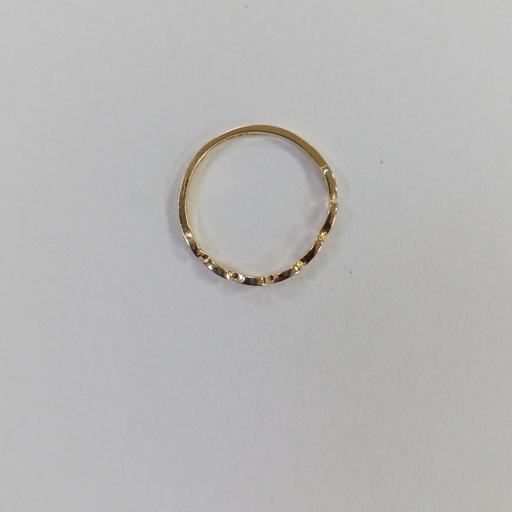 ANILLO ANILLITO FIG C CIRCONIAS 14K 6.5 TALLA 1.1 GR (NUEVO)