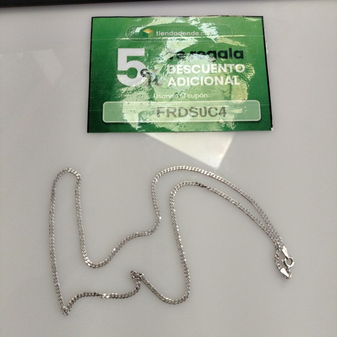 CADENA BARBADA PLATA .925 55 CM 5.43 GR (NUEVO)
