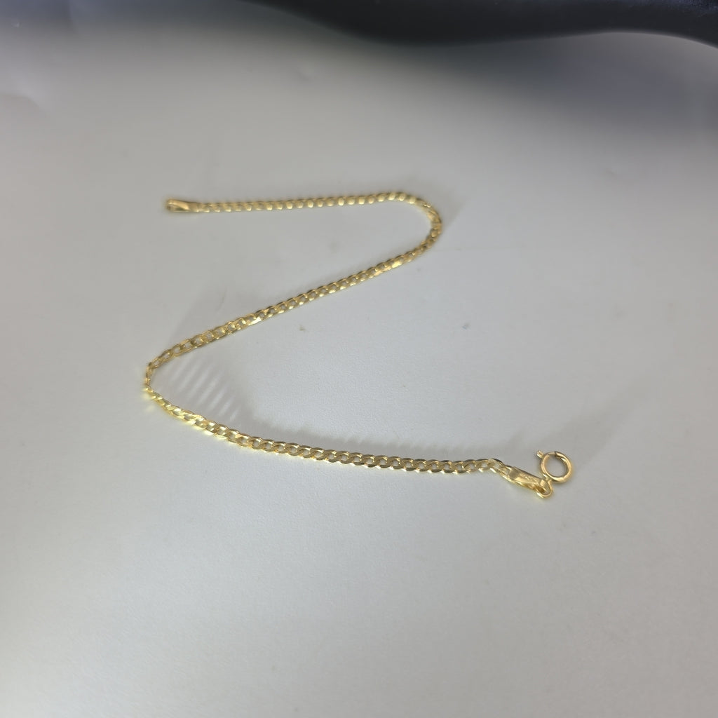 PULSERAS DAMA BARBADA AMARILLA ORO 14K 1.2 (NUEVO)
