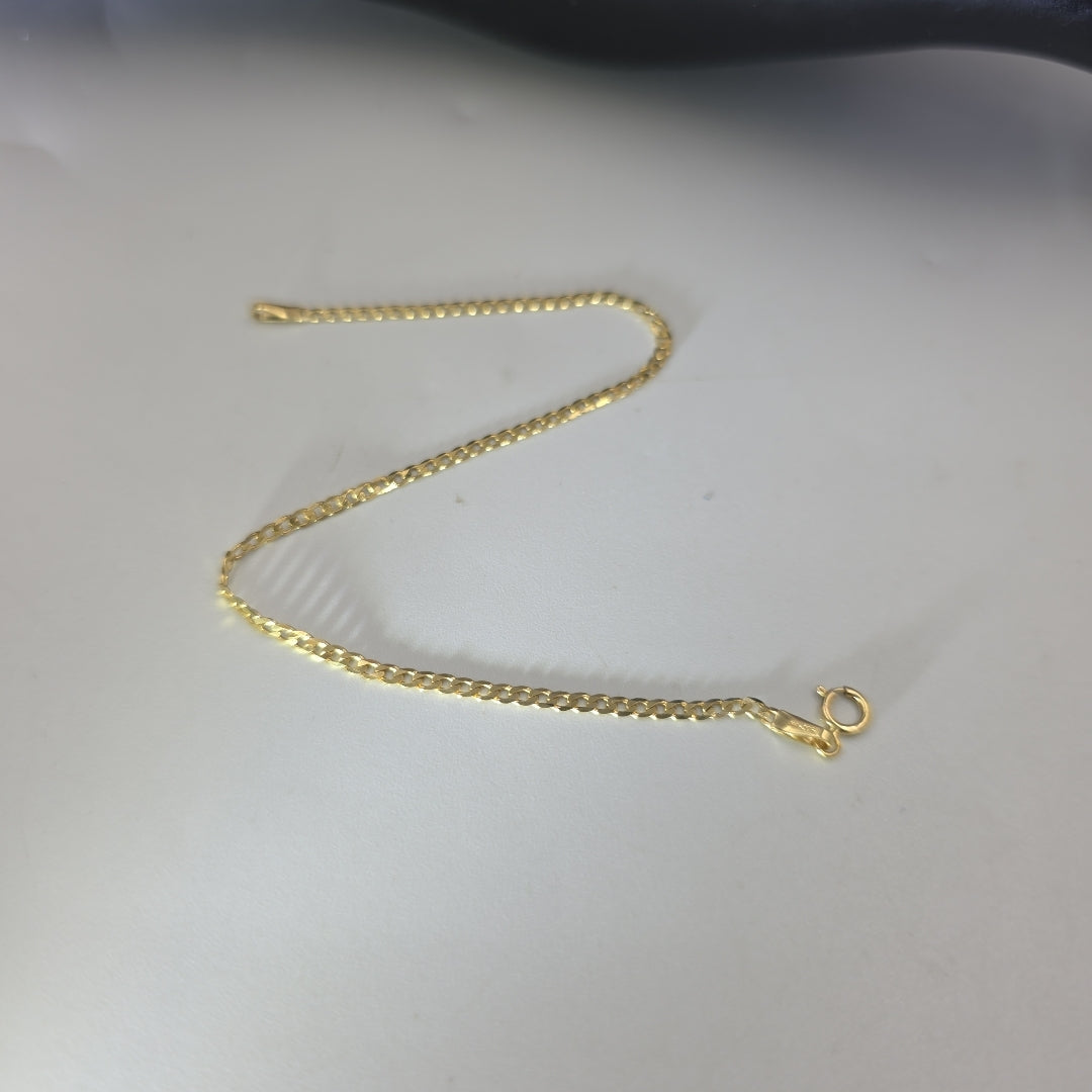 PULSERAS DAMA BARBADA AMARILLA ORO 14K 1.2 (NUEVO)